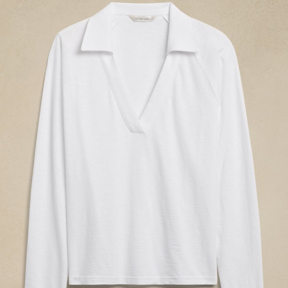 banana republic long sleeve collared shirt